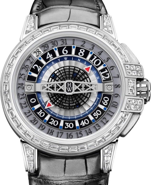 Harry Winston,The Ocean 42.2mm,42.2mm,Gold,White Gold,Automatic,In-house Caliber,Open,OCEAHR42WW001