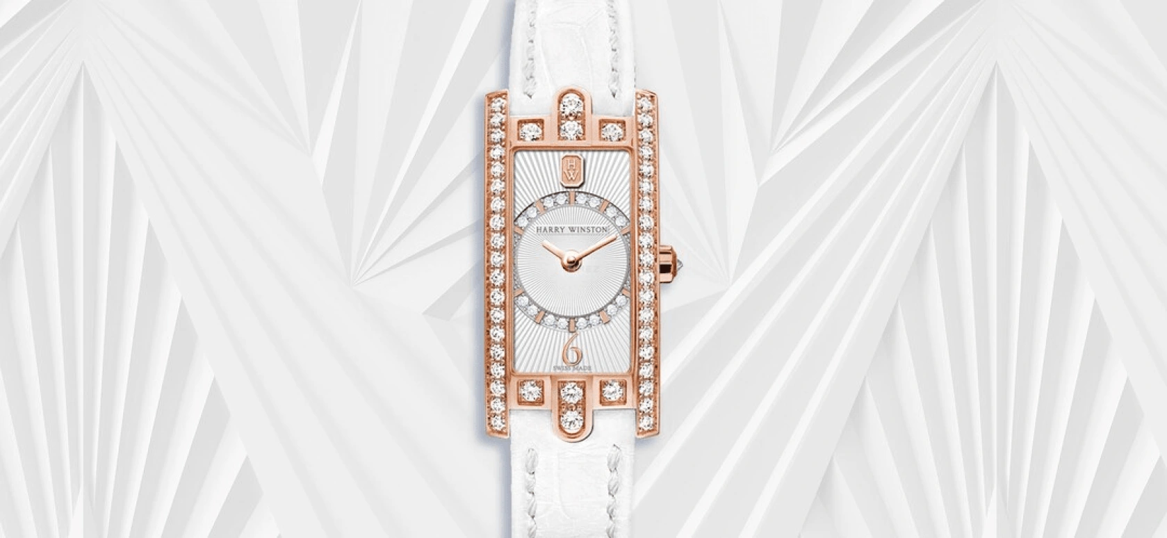 Harry Winston,The Avenue 15.6x32.3mm,15.6x32.3mm,Rose Gold,Gold,Quartz,In-house Caliber,Closed,AVCQHM16RR037