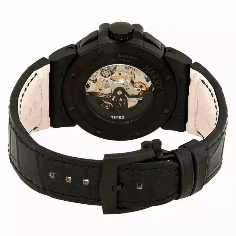 Harry Winston,The Ocean 44mm,44mm,Zalium,Silver,Skeleton,Automatic,Chronograph,Retrograde,OCEACT44ZZ002