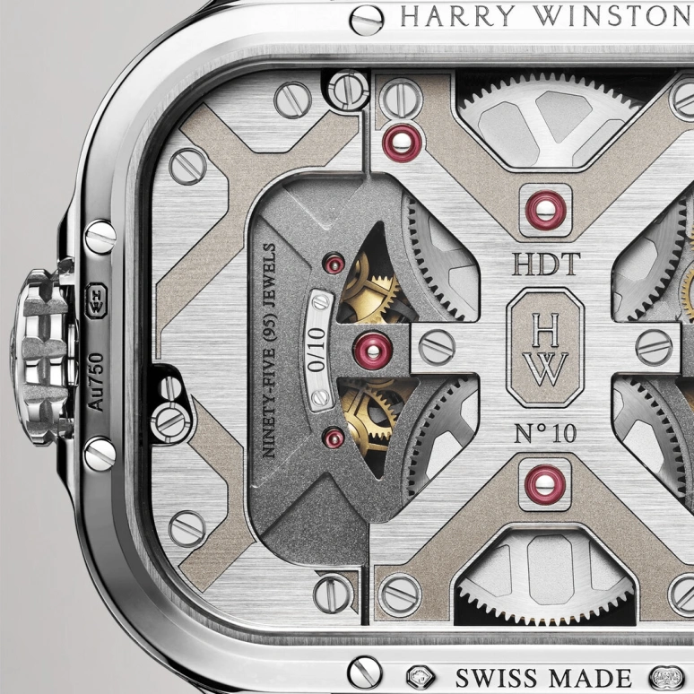 Harry Winston,Histoire de Tourbillon & Opus 53.3x39.1mm,53.3x39.1mm,Gold,White Gold,Handwound,In-house Caliber,Open,HCOMQT53WW001