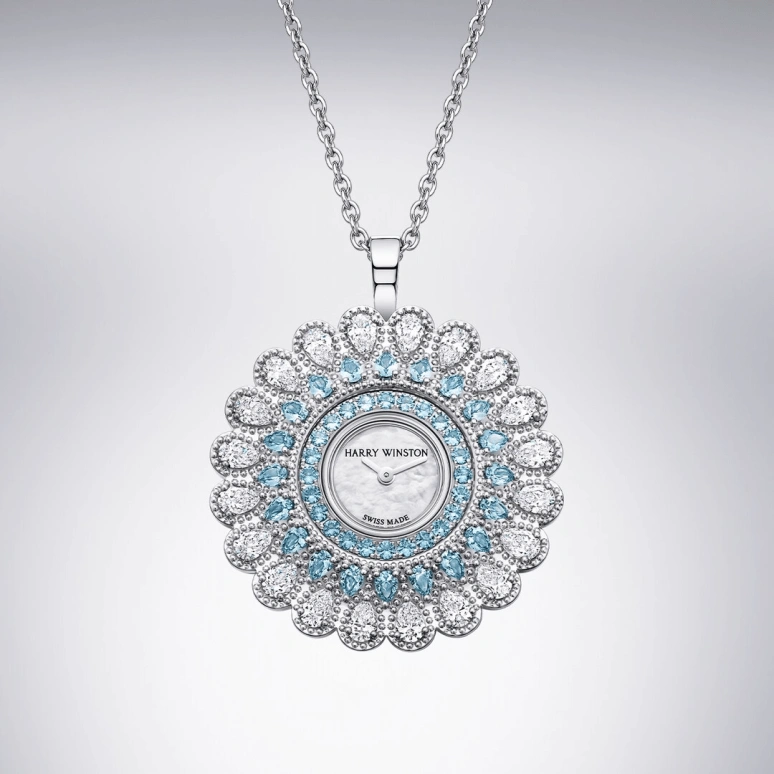 Harry Winston,High Jewelry Timepieces 36.5mm,36.5mm,Gold,White Gold,White,Quartz,In-house Caliber,Mother of Pearl,HJTQHM36WW001