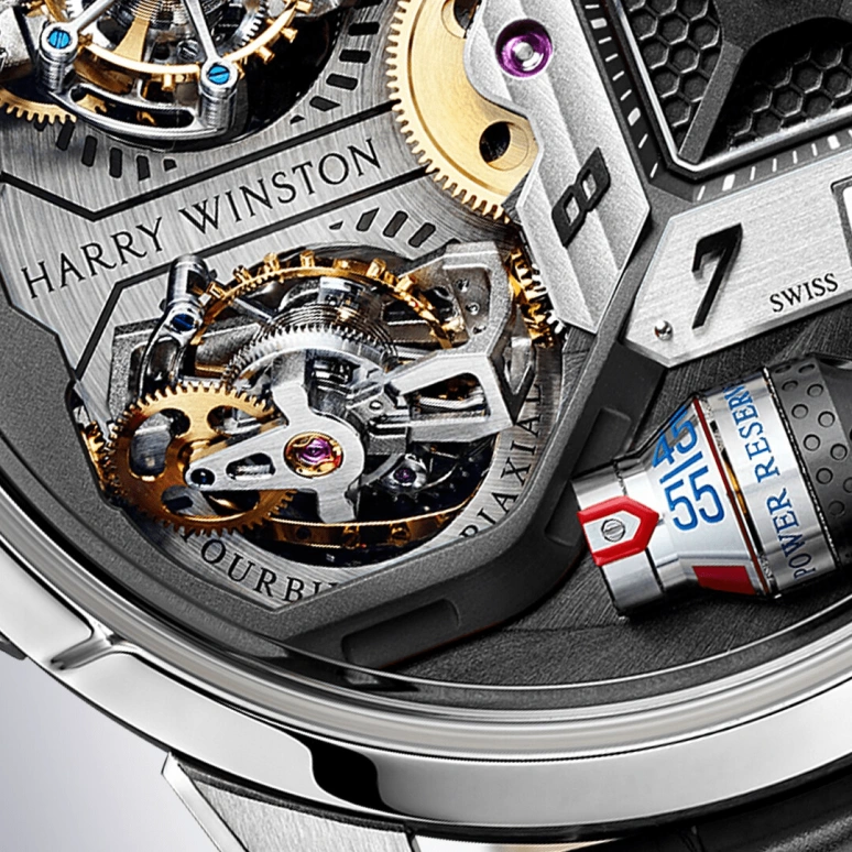 Harry Winston,Histoire de Tourbillon & Opus 50.9mm,50.9mm,Gold,White Gold,Handwound,In-house Caliber,Open,HCOMDT51WW001