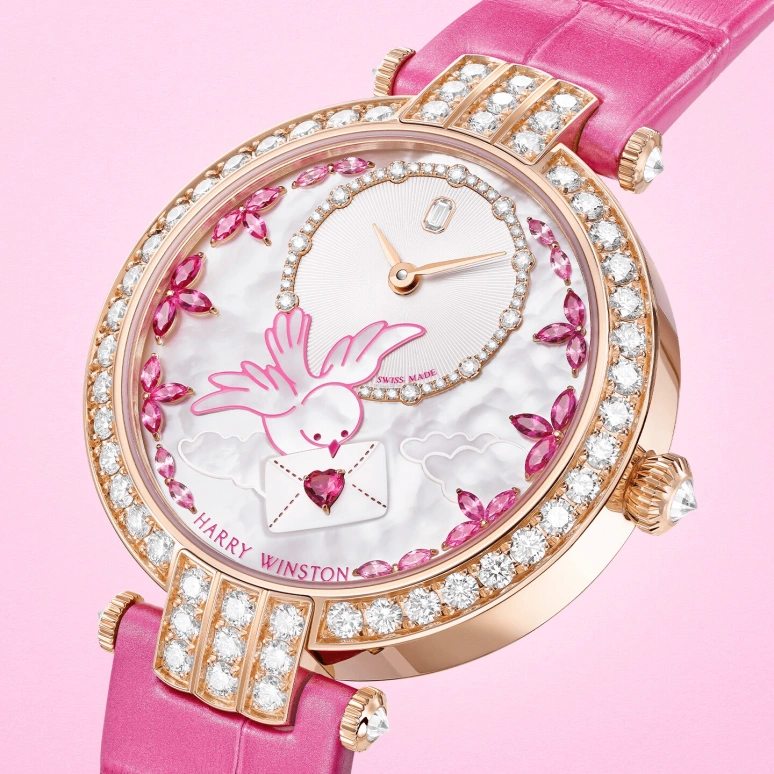 Harry Winston,The Premier 36mm,36mm,Rose Gold,White,Automatic,In-house Caliber,Round,PRNAHM36RR037