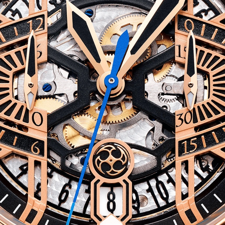 Harry Winston,The Ocean 44mm,44mm,Rose Gold,Gold,Automatic,In-house Caliber,Open,OCEACH44RR002