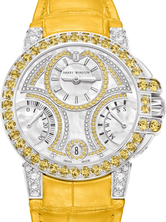 Harry Winston,The Ocean 36mm,36mm,Gold,White Gold,White,Automatic,In-house Caliber,Mother of Pearl,OCEABI36WW063