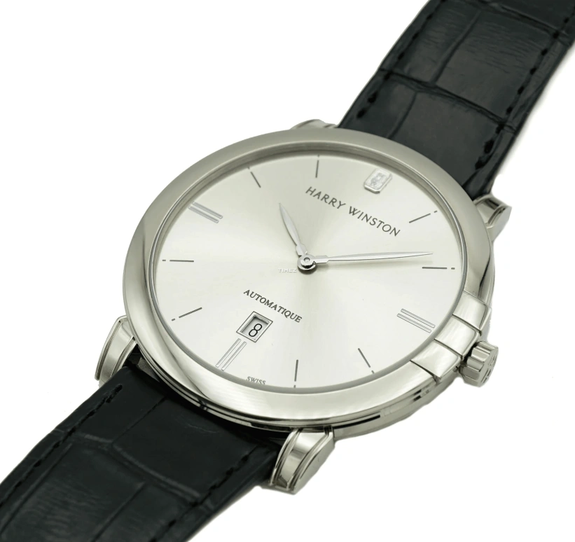 Harry Winston,Midnight 42mm,42mm,White Gold,Silver White,Automatic,Day,Sapphire,Crystal Glass,MIDAHD42WW001