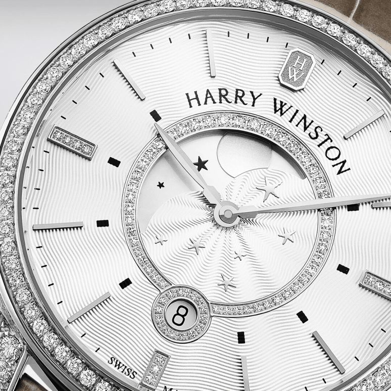 Harry Winston,Midnight 39mm,39mm,Gold,White Gold,Quartz,In-house Caliber,Closed,MIDQMP39WW002