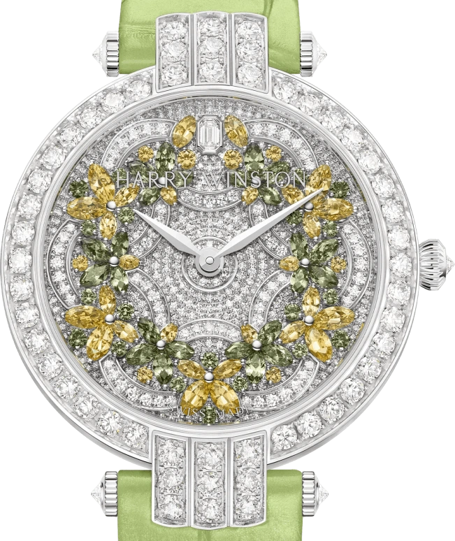 Harry Winston,The Premier 36mm,36mm,White Gold,Silver,Automatic,In-house Caliber,Round,PRNAHM36WW045