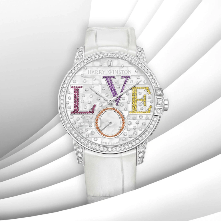 Harry Winston,Midnight 36mm,36mm,Gold,White Gold,White,Automatic,In-house Caliber,Mother of Pearl,MIDASS36WW007