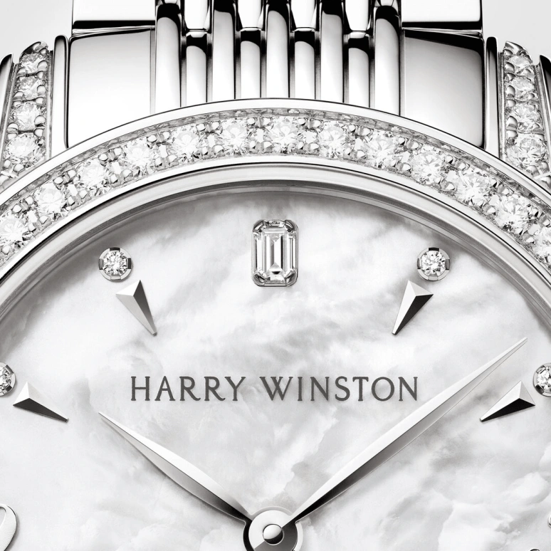 Harry Winston,Midnight 29mm,29mm,Gold,White Gold,White,Automatic,In-house Caliber,Mother of Pearl,MIDAHM29WW003