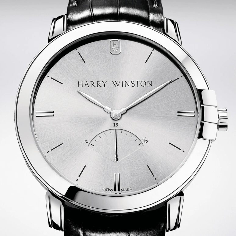 Harry Winston,Midnight 42.5mm,42.5mm,Gold,White Gold,Automatic,In-house Caliber,Open,MIDARS42WW001