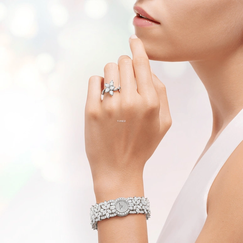 Harry Winston,High Jewelry Timepieces 19mm,19mm,Platinum,Silver,Quartz,Round,HJTQHM19PP001
