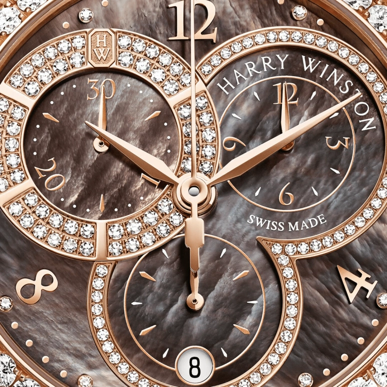 Harry Winston,The Premier 40mm,40mm,Rose Gold,Gold,Quartz,In-house Caliber,Mother of Pearl,PRNQCH40RR006