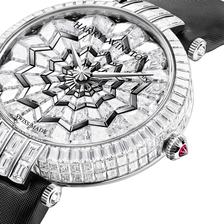 Harry Winston,High Jewelry Timepieces 36.4mm,36.4mm,Gold,White Gold,Automatic,In-house Caliber,Open,PRNAHM36WW006