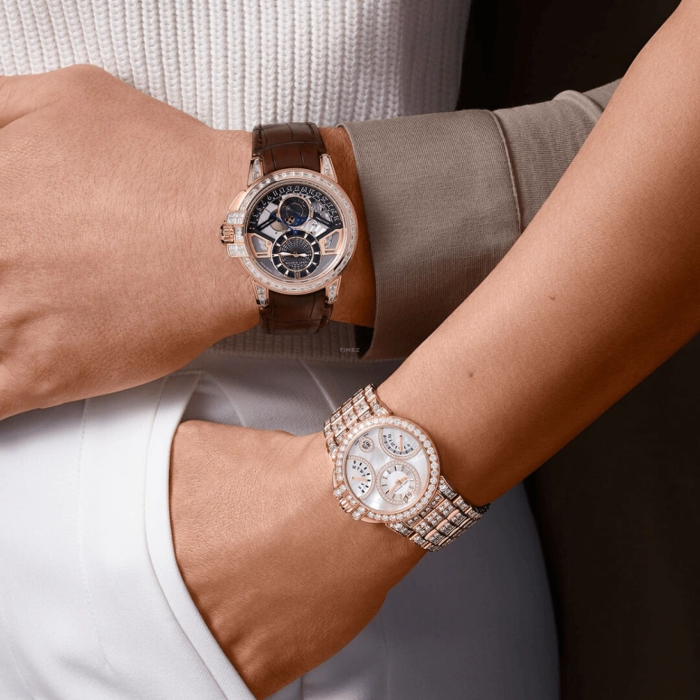 Harry Winston,The Ocean 42.2mm,42.2mm,Rose Gold,Gold,Automatic,In-house Caliber,Open,OCEAMP42RR002