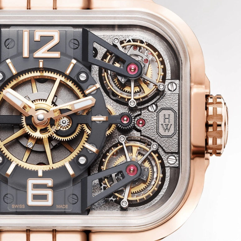 Harry Winston,Histoire de Tourbillon & Opus 53.3x39.1mm,53.3x39.1mm,Rose Gold,Gold,Handwound,In-house Caliber,Open,HCOMQT53RR001