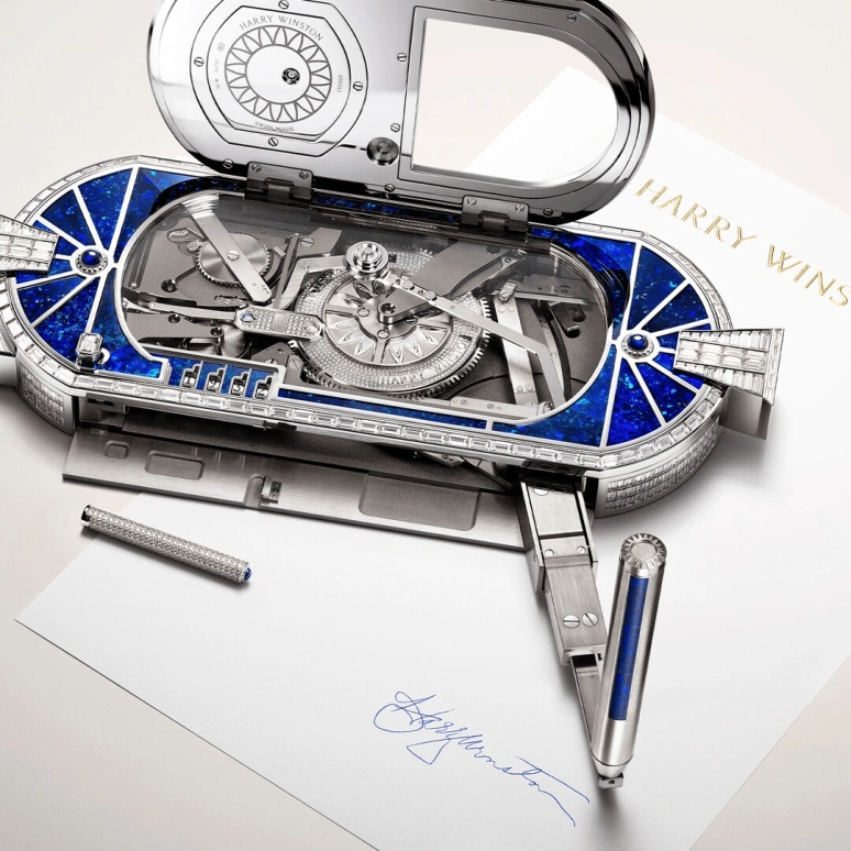 Harry Winston,High Jewelry Timepieces 187.6x75.7mm,187.6x75.7mm,Zalium,Opal,Gold,Quartz,In-house Caliber,Opal,HJTQHM00WW005
