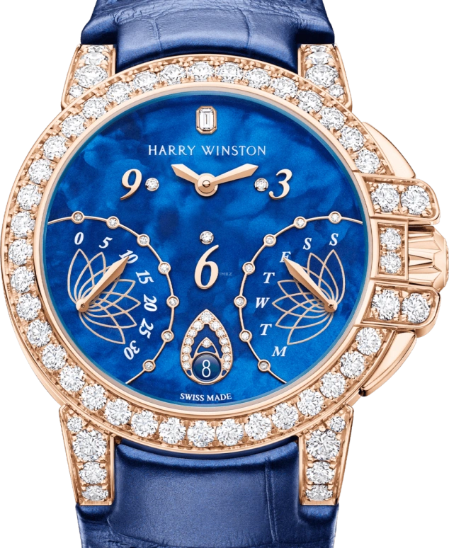 Harry Winston,The Ocean 36mm,36mm,Rose Gold,Gold,Blue,Automatic,In-house Caliber,Mother of Pearl,OCEABI36RR033