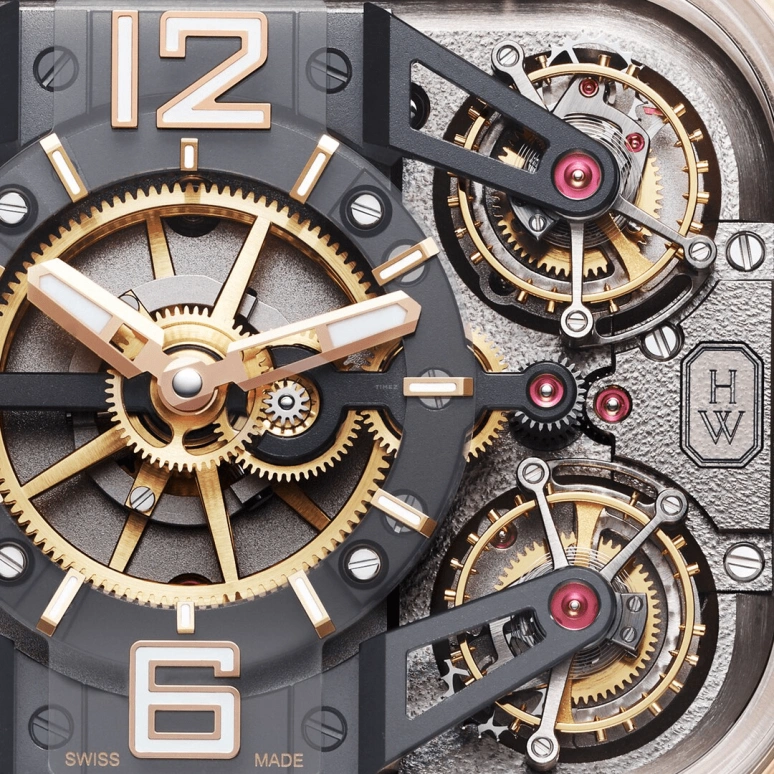 Harry Winston,Histoire de Tourbillon & Opus 53.3x39.1mm,53.3x39.1mm,Rose Gold,Gold,Handwound,In-house Caliber,Open,HCOMQT53RR001