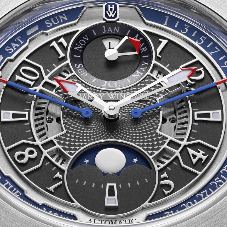Harry Winston,The Ocean 42.2mm,42.2mm,Gold,White Gold,Automatic,In-house Caliber,Open,OCEAPC42WW001
