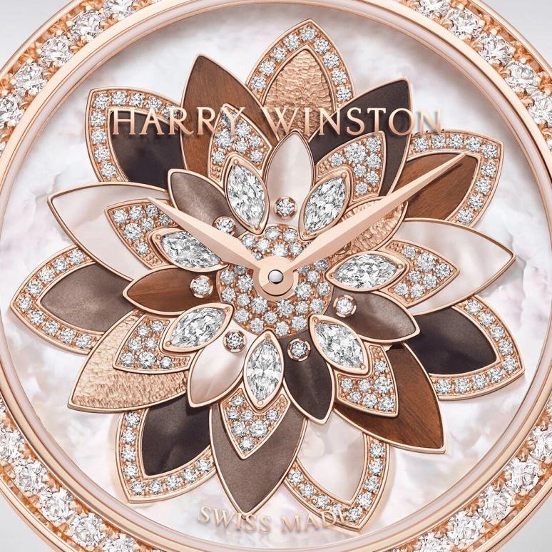 Harry Winston,The Premier 31mm,31mm,Rose Gold,Gold,White,Automatic,In-house Caliber,Mother of Pearl,PRNAHM31RR001