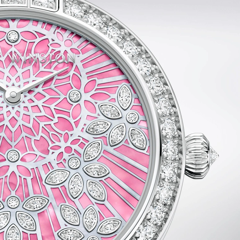 Harry Winston,The Premier 36mm,36mm,Gold,White Gold,Pink,Automatic,In-house Caliber,Mother of Pearl,PRNAHM36WW018