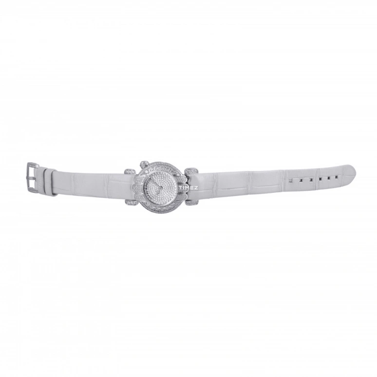Harry Winston,The Premier 27mm,27mm,White Gold,Silver,Quartz,Sapphire,Crystal Glass,Round,PREQHM27WW084