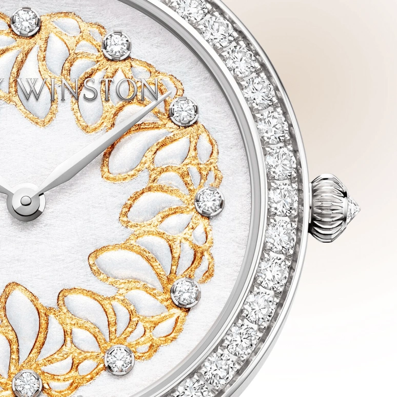 Harry Winston,The Premier 36mm,36mm,Gold,White Gold,Automatic,In-house Caliber,Open,PRNAHM36WW019