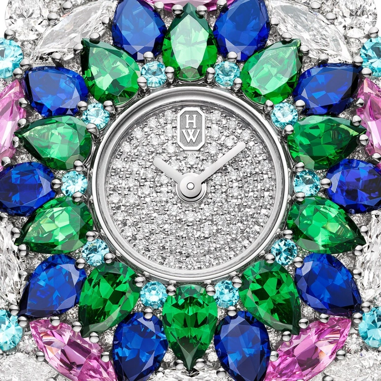 Harry Winston,High Jewelry Timepieces 36mm,36mm,Platinum,Quartz,In-house Caliber,Closed,HJTQHM36PP002