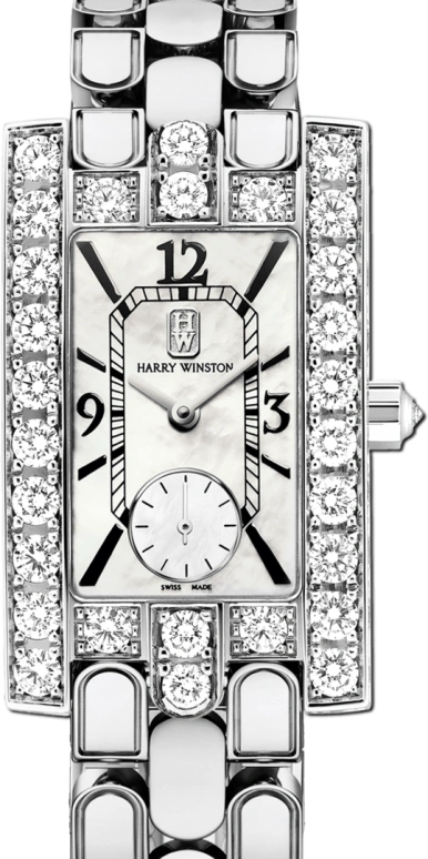 Harry Winston,The Avenue 21.4x36.1mm,21.4x36.1mm,Gold,White Gold,White,Quartz,In-house Caliber,Mother of Pearl,AVEQHM21WW049