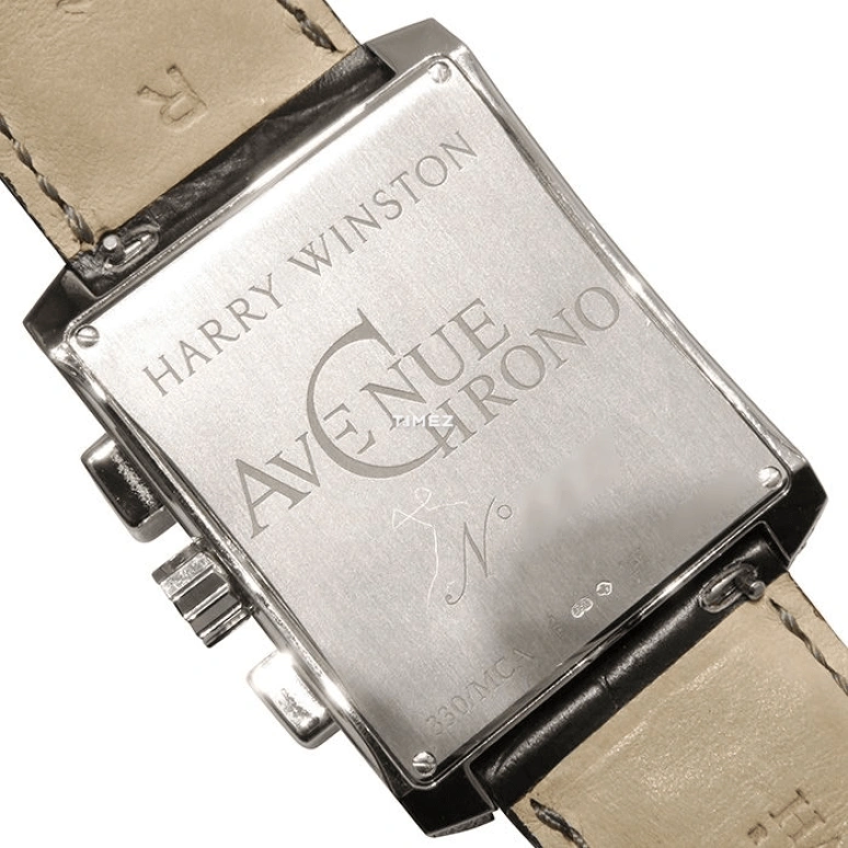 Harry Winston,The Avenue 44mm,44mm,White Gold,Silver,Automatic,Chronograph,Sapphire,Crystal Glass,330MCAWLD01BD