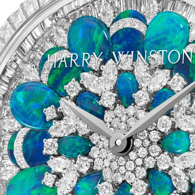 Harry Winston,High Jewelry Timepieces 36.4mm,36.4mm,Gold,White Gold,Automatic,In-house Caliber,Opal,PRNAHM36WW029