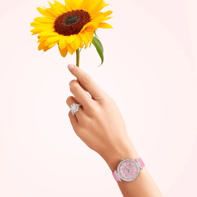 Harry Winston,The Premier 36mm,36mm,White Gold,Pink,Automatic,In-house Caliber,Sapphire,PRNAHM36WW048