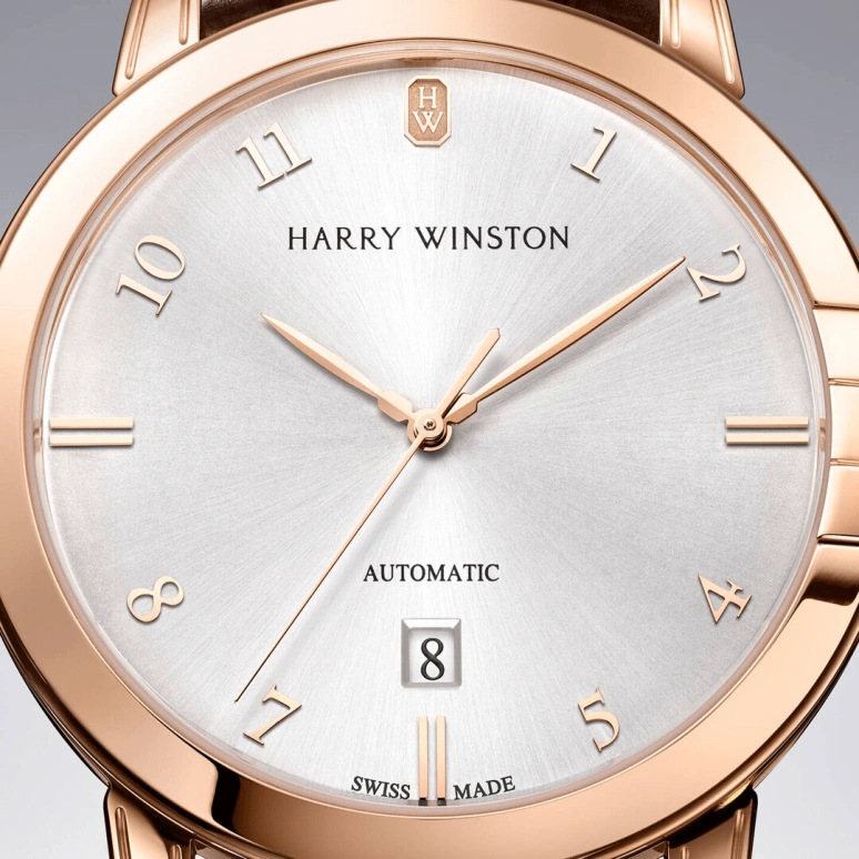 Harry Winston,Midnight 42.5mm,42.5mm,Rose Gold,Gold,Automatic,In-house Caliber,Open,MIDAHD42RR002