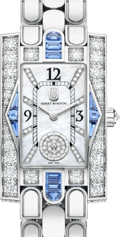 Harry Winston,The Avenue 21.4x36.1mm,21.4x36.1mm,Gold,White Gold,White,Quartz,In-house Caliber,Mother of Pearl,AVEQHM21WW293