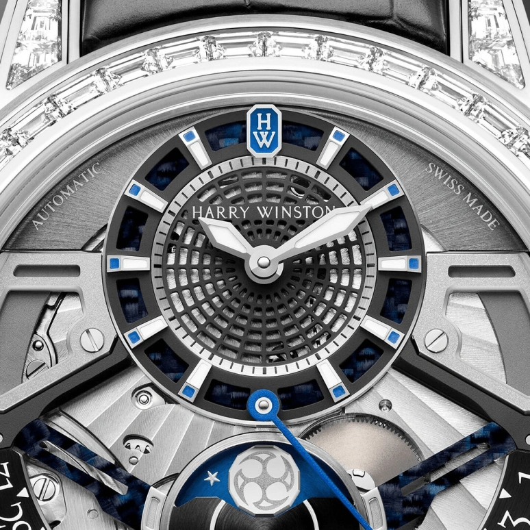 Harry Winston,The Ocean 42.2mm,42.2mm,Gold,White Gold,Automatic,In-house Caliber,Open,OCEAMP42WW001