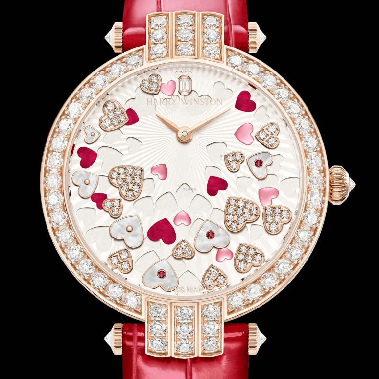 Harry Winston,The Premier 36mm,36mm,Rose Gold,Silver White,Automatic,Sapphire,Hardlex,Round,PRNAHM36RR035
