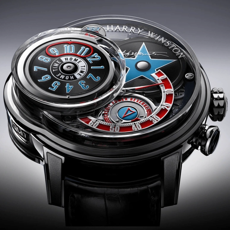 Harry Winston,Histoire de Tourbillon & Opus 54.7mm,54.7mm,Gold,White Gold,Handwound,In-house Caliber,Open,OPUMHM55WW001