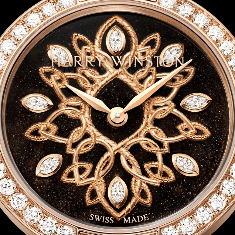 Harry Winston,The Premier 36mm,36mm,Rose Gold,Gold,Automatic,In-house Caliber,Open,PRNAHM36RR005