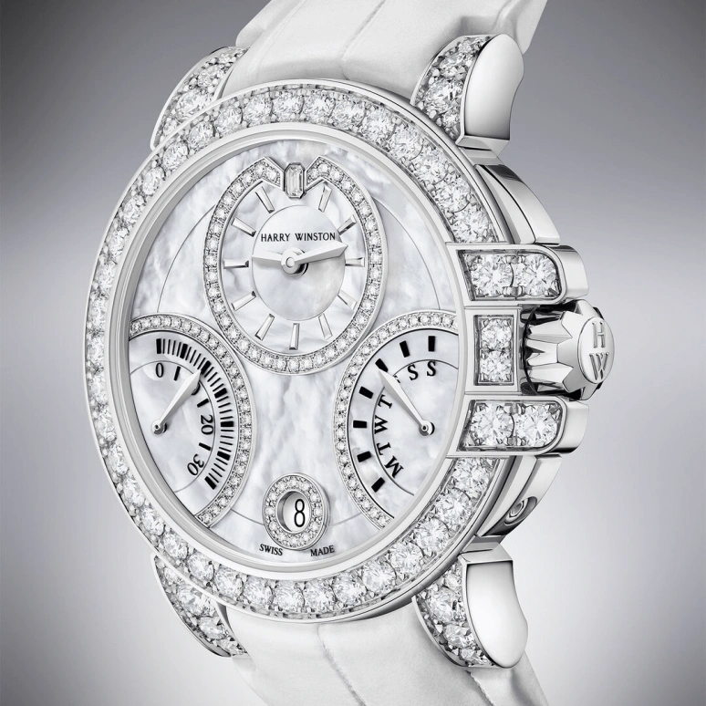 Harry Winston,The Ocean 36mm,36mm,Gold,White Gold,White,Automatic,In-house Caliber,Mother of Pearl,OCEABI36WW062