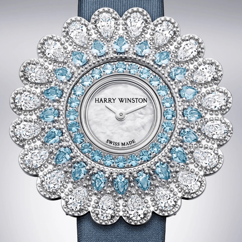 Harry Winston,High Jewelry Timepieces 36.5mm,36.5mm,Gold,White Gold,White,Quartz,In-house Caliber,Mother of Pearl,HJTQHM36WW001