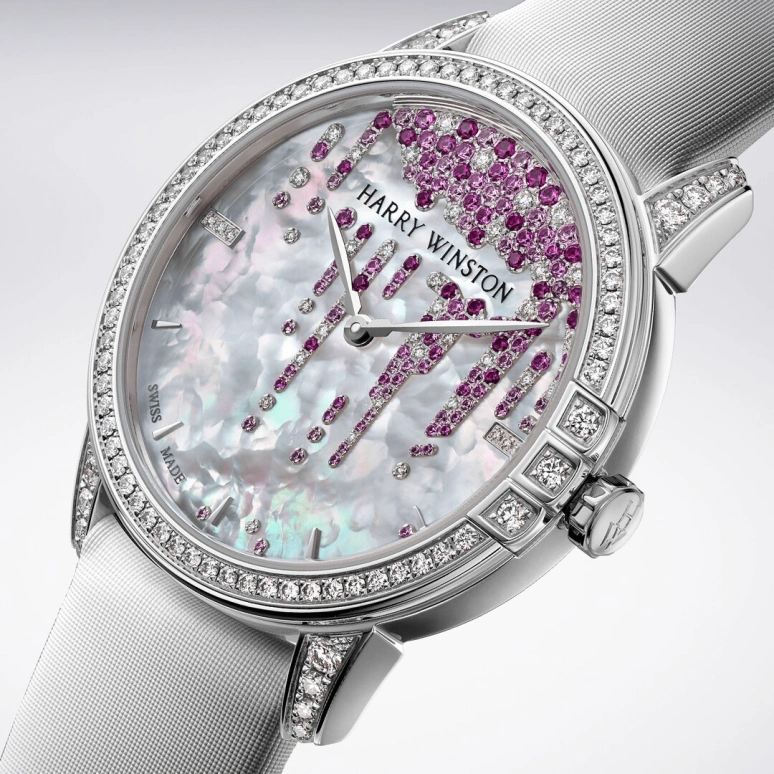 Harry Winston,Midnight 36mm,36mm,Gold,White Gold,White,Automatic,In-house Caliber,Mother of Pearl,MIDAHM36WW001