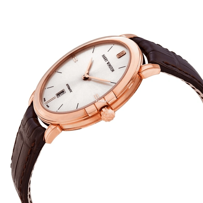Harry Winston,Midnight 42mm,42mm,Rose Gold,Cream white,Automatic,Day,45hours,MIDAHD42RR001