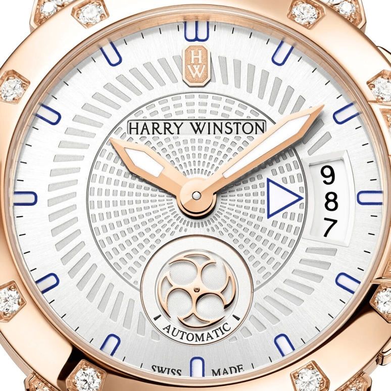 Harry Winston,The Ocean 36mm,36mm,Rose Gold,Gold,Automatic,In-house Caliber,Open,OCEAHD36RR002