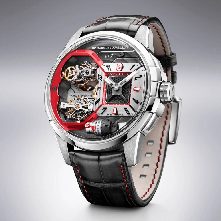 Harry Winston,Histoire de Tourbillon & Opus 50.9mm,50.9mm,Gold,White Gold,Handwound,In-house Caliber,Open,HCOMDT51WW002