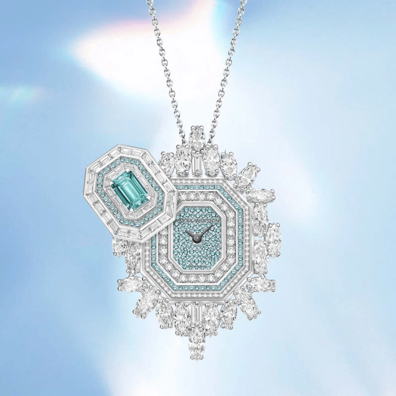 Harry Winston,High Jewelry Timepieces 32x46mm,32x46mm,Gold,White Gold,Quartz,In-house Caliber,Closed,HJTQHM32WW005