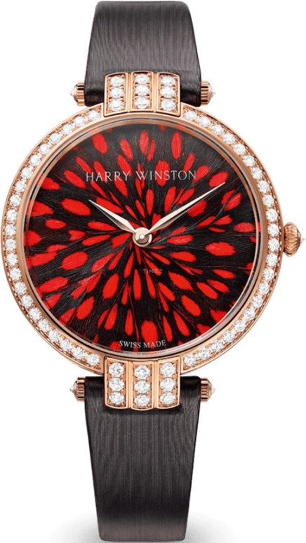 Harry Winston,The Premier 36mm,36mm,Rose Gold,Gold,Quartz,In-house Caliber,Closed,PRNQHM36RR006