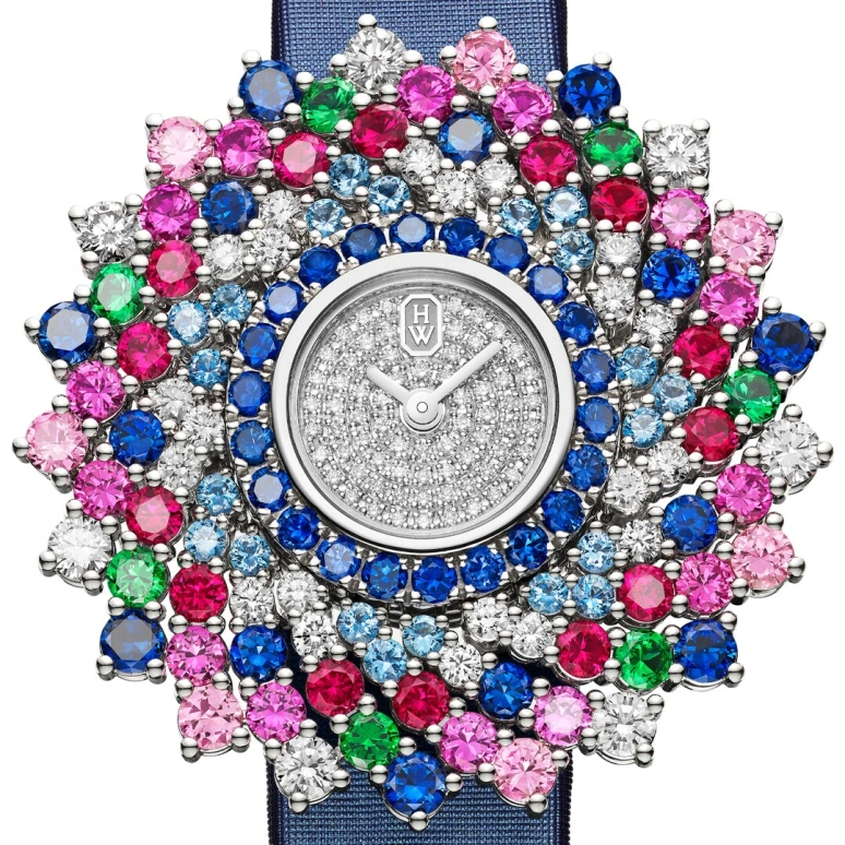 Harry Winston,High Jewelry Timepieces 36mm,36mm,Platinum,Quartz,In-house Caliber,Closed,HJTQHM36PP004