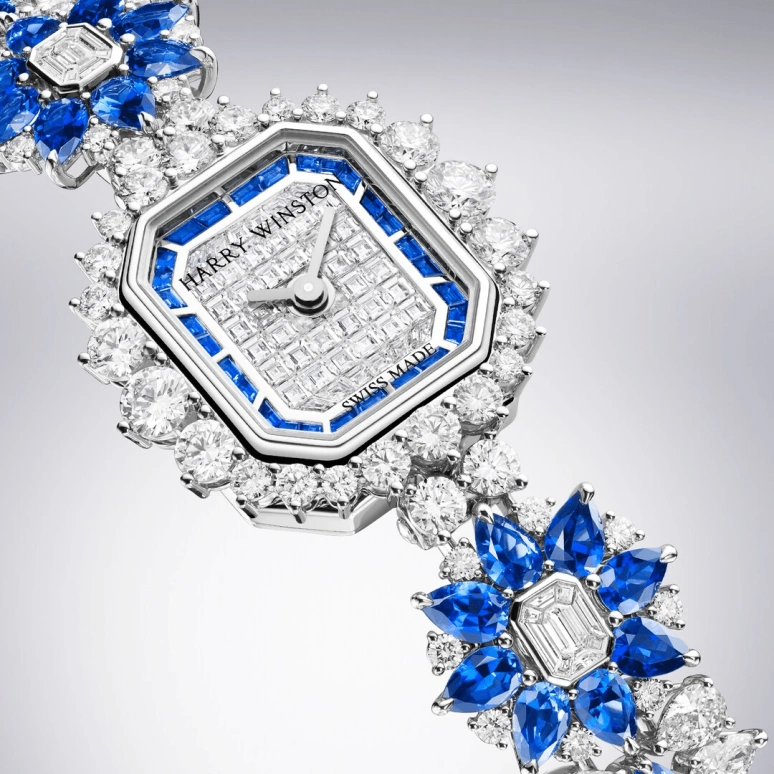 Harry Winston,High Jewelry Timepieces 14.4x16.6mm,14.4x16.6mm,Platinum,Quartz,In-house Caliber,Closed,HJTQHM14PP004