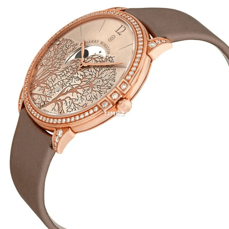 Harry Winston,Midnight 39mm,39mm,Rose Gold,Quartz,Moonphase,Day,MIDQMP39RR001